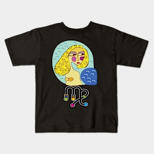 Virgo Zodiac Sign Kids T-Shirt